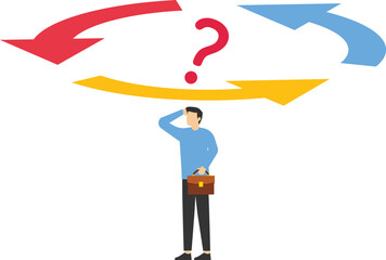 Businessman - Business planning stock illustration

