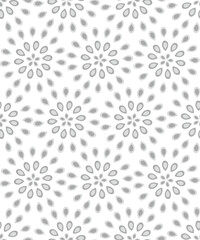 seamless tiles pattern background with gray flowers for textiles