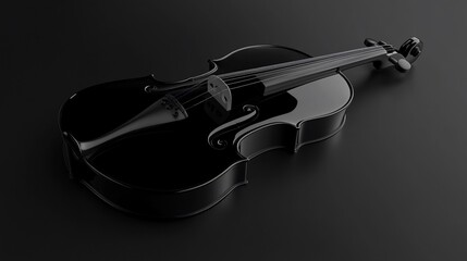 Polished Black Violin