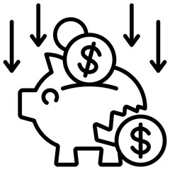 Financial Crisis Icon