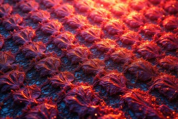 Close-up of repeating textile design, intricate weave , surface, background, style