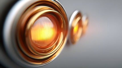 Innovative lighting on a digital dashboard with a soft background, emphasizing brand loyalty and recognition in a unique way