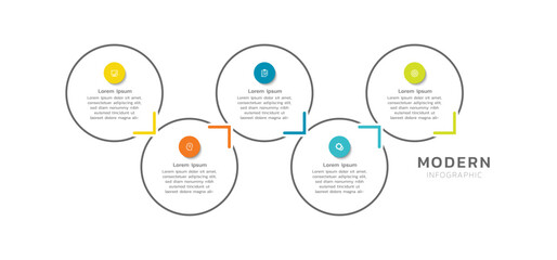 Presentation infographic business template design