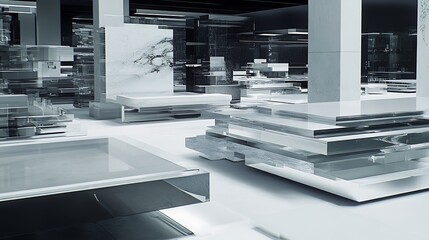 Modern architectural interior design