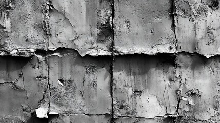 Black and White Textured Wall with Eroded Surface and intersecting lines