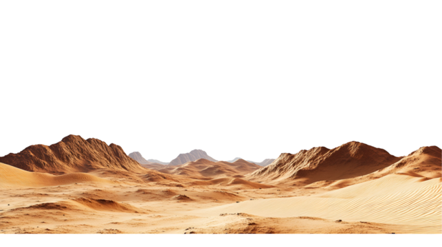Martian Desert Landscape Rugged Mountains Sandy Dunes Alien Planet