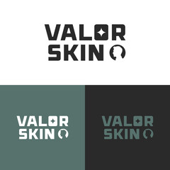 Valor Skin Men Skincare Minimal Logo Design