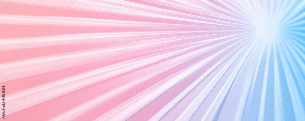 Poster radiant light burst background in soft pink and blue hues abstract design with radial gradient and l