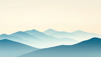 Tranquil mountain range sunrise nature landscape atmospheric view serene environment peaceful horizon