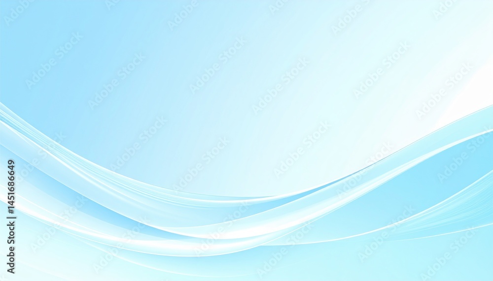 Poster calm blue waves abstract background digital art soft environment minimalist viewpoint serenity conce