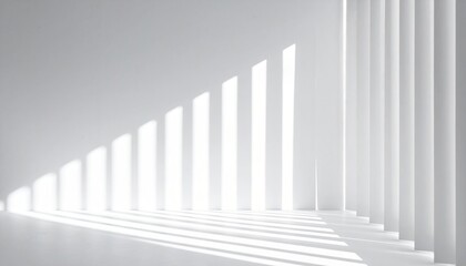 Obraz premium Abstract light patterns creating shadows in minimalist architecture indoor space photography modern design artistic viewpoint