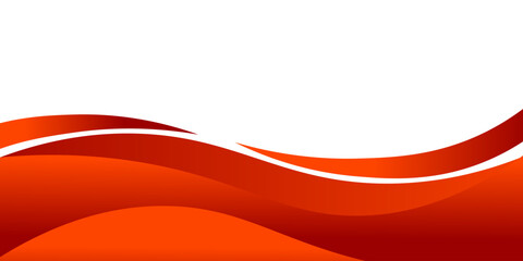 Vector red line background curve element with white space for text and message design, overlapping layers, vector