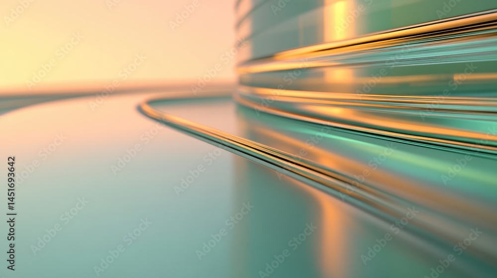Aufkleber flowing lines create dynamic sense of motion, infused with warm