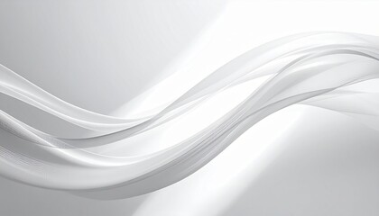 Elegant flowing waves abstract background digital art minimalist design soft light conceptual aesthetics