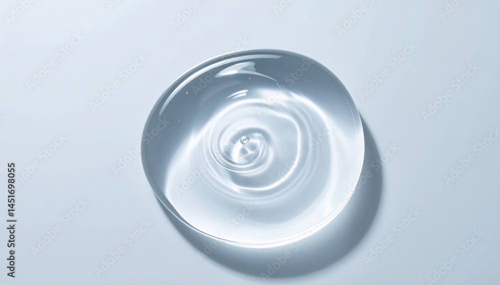 Aufkleber captivating water droplet ripple effect studio setting abstract visuals minimalist design close-up p