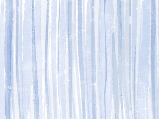 水彩で描いた青いストライプの綺麗な背景イラスト