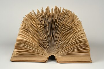 Open book, pages fanned wide