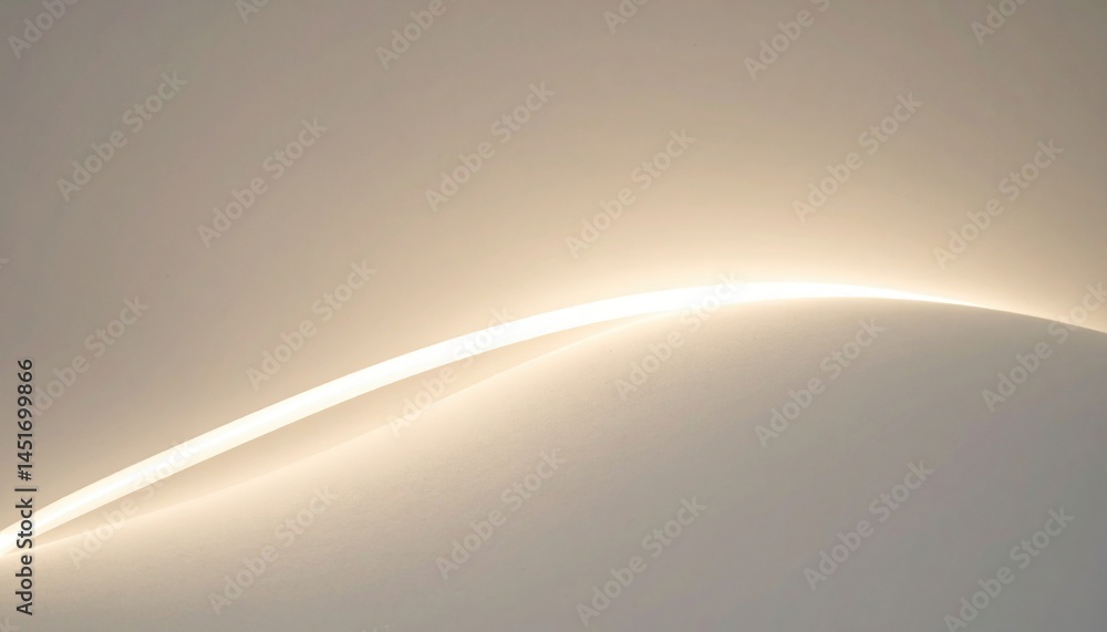 Poster illuminated arc abstract space digital art minimalistic environment close-up view visual concept for