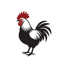 chicken vector silhouette clip art logo illustration