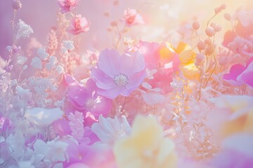 Floral Arrangement with Pastel Flowers