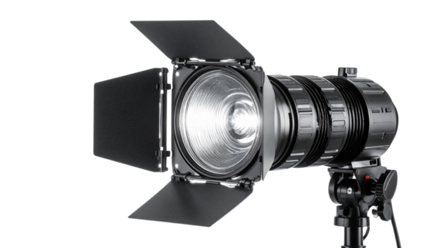 Studio Fresnel Light isolated on solid white background Png