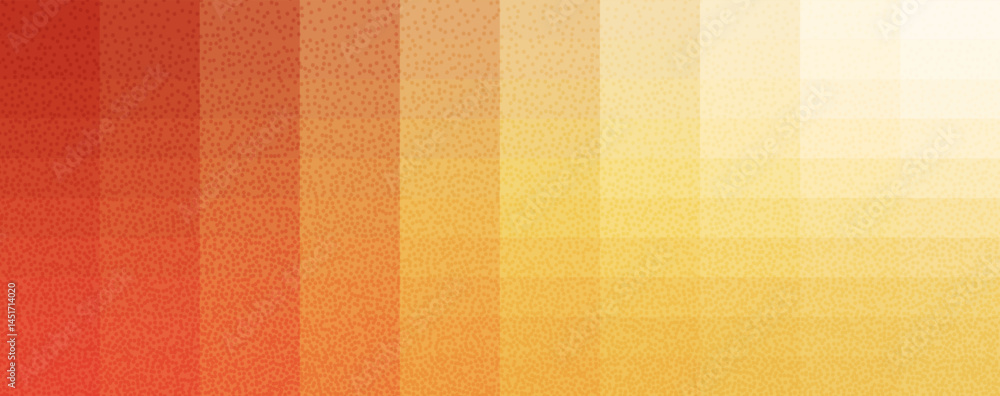 Poster warm colors pixel grainy gradient background. sunny geometric autumn retro noise gradation templates