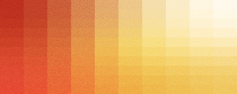 Warm colors pixel grainy gradient background. Sunny geometric autumn retro noise gradation templates set. Vector bright fall backdrops with blur glass effect..