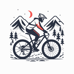 Obraz premium mountain bike ride in the mountains