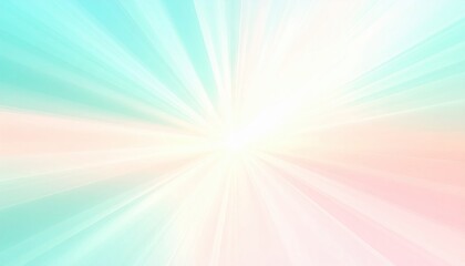 Dynamic light rays emanating from a centered source abstract visuals digital art bright color palette ethereal atmosphere