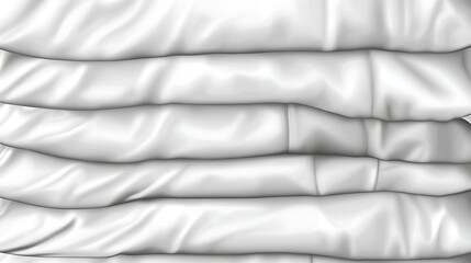 Stacked white fabric texture