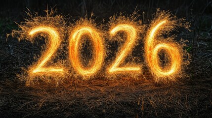 Sparkling 2026 New Year's Countdown