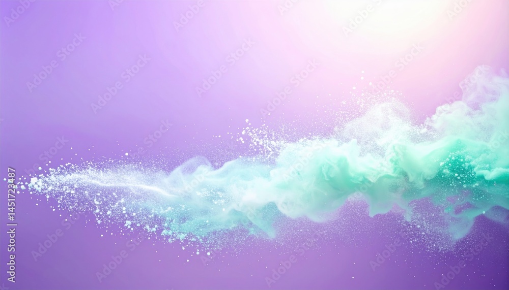 Poster dynamic colorful smoke effects abstract art digital animation creative studio horizontal view visual