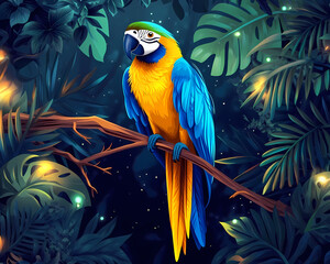 Macaw and Jungle Paradise
