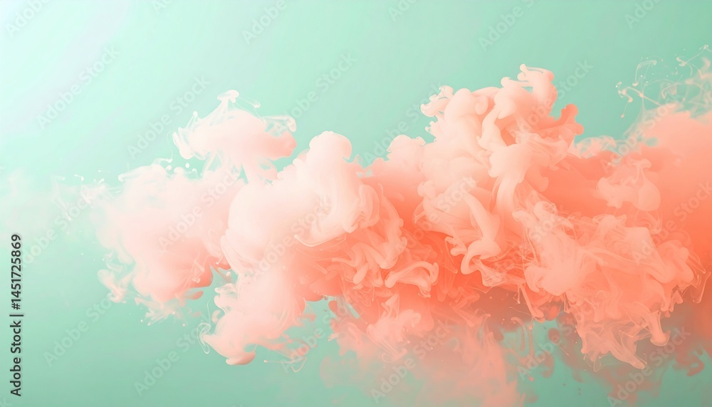 Aufkleber creating ethereal pink smoke effects in digital art virtual studio visual tutorial inspiring environ