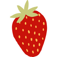 strawberry isolated on white background