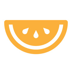 Obraz premium Orange icon vector. Fruits illustration sign. Vitamins symbol. Vegetarian logo. Food mark.