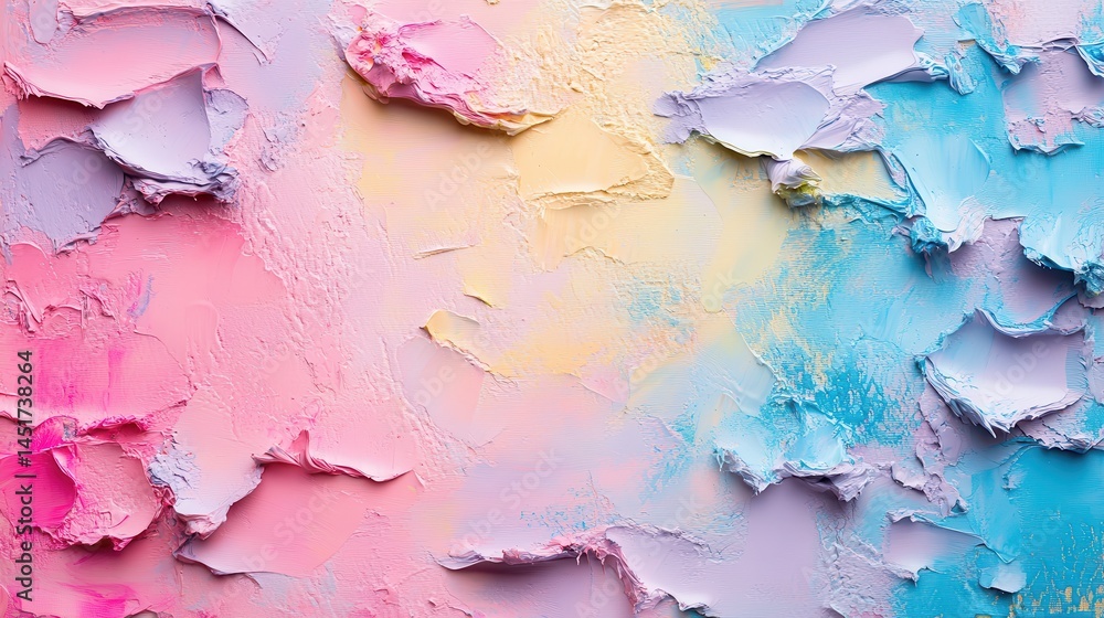 Aufkleber thick strokes of pastel oil paint texture create an abstract background image. perfect for adding a 