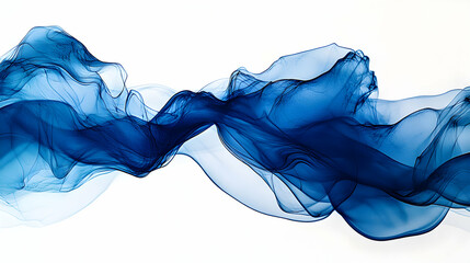 Abstract Blue Wave Digital Wallpaper Background Image