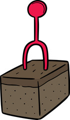 Illustration of brownie
