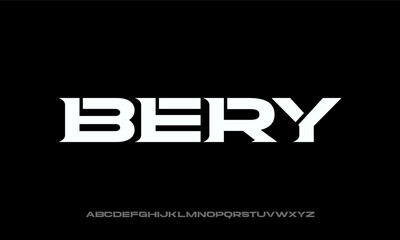 Modern Italic Alphabet Font. Abstrac, Typography urban style fonts for technology, digital, movie logo design. vector illustration