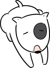 Illustration of bull terrier
