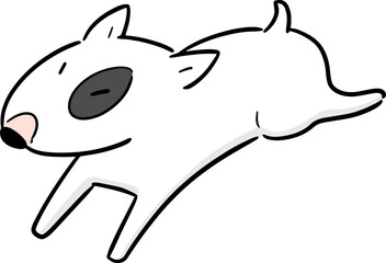 Illustration of bull terrier

