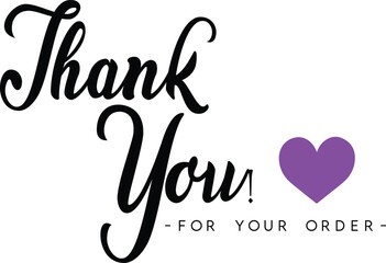 Thank You for Your Order. Elegant Thank You for Your Order Design with Stylish Graphics. Sophisticated Thank You for Your Purchase Image with Modern Elements. Chic Thank You for Your Order Graphic