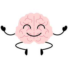 Brain Mental Health Character