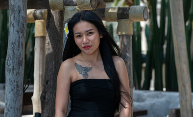 Thai Female at Beach restaurant in Pattaya