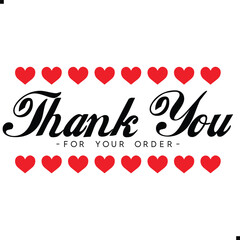 Thank You for Your Order. Elegant Thank You for Your Order Design with Stylish Graphics. Sophisticated Thank You for Your Purchase Image with Modern Elements. Chic Thank You for Your Order Graphic