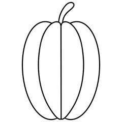 star fruit vector icon