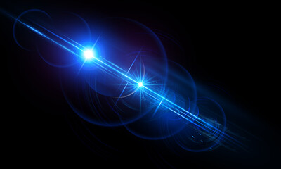 Dynamic Light Flares & Starburst Overlays – Futuristic Lens Burst and Abstract Glow Effects