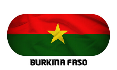 Obraz premium National flag of Burkina Faso [ List of national flags A to Z ] 