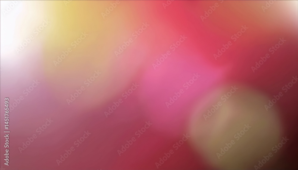 Poster soft colorful bokeh background with warm red pink yellow gradient for new year web design, print tem